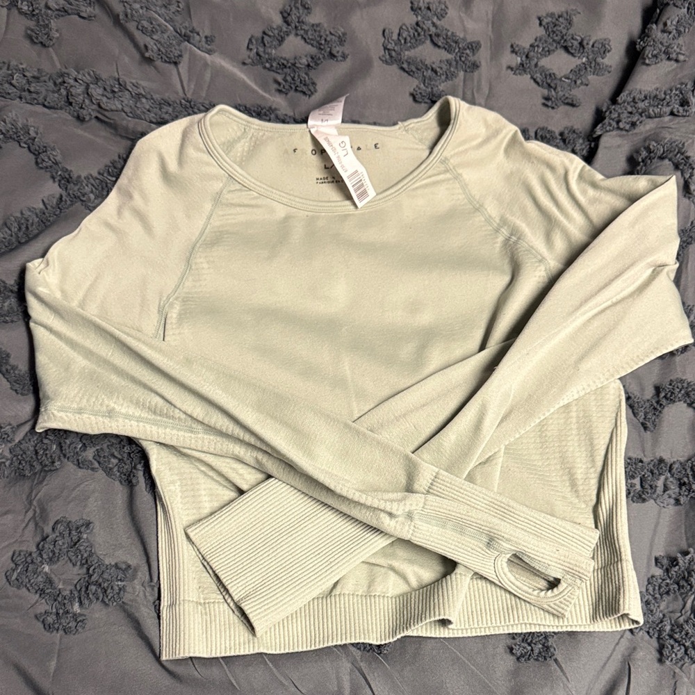 Aeropostale Mint Long Sleeve Top